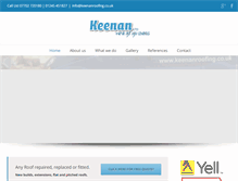 Tablet Screenshot of keenanroofing.co.uk